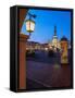 Market Square and City Hall at twilight, Old Town, UNESCO World Heritage Site, Zamosc, Lublin Voivo-Karol Kozlowski-Framed Stretched Canvas