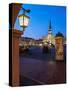 Market Square and City Hall at twilight, Old Town, UNESCO World Heritage Site, Zamosc, Lublin Voivo-Karol Kozlowski-Stretched Canvas