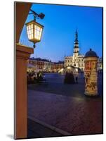Market Square and City Hall at twilight, Old Town, UNESCO World Heritage Site, Zamosc, Lublin Voivo-Karol Kozlowski-Mounted Photographic Print