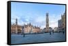 Market Square and the Belfry-G&M-Framed Stretched Canvas