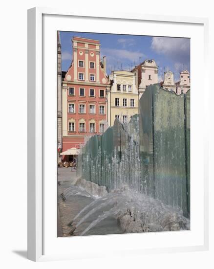 Market Square Architecture and Fountain, Old Town, Wroclaw, Silesia, Poland, Europe-Frank Fell-Framed Photographic Print