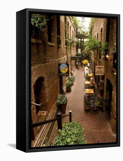 Market Square District in Omaha, Nebraska, USA-Chuck Haney-Framed Stretched Canvas