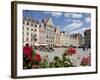 Market Square from Cafe, Old Town, Wroclaw, Silesia, Poland, Europe-Frank Fell-Framed Photographic Print