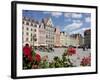 Market Square from Cafe, Old Town, Wroclaw, Silesia, Poland, Europe-Frank Fell-Framed Photographic Print