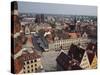 Market Square from St. Elisabeth Church, Old Town, Wroclaw, Silesia, Poland, Europe-Frank Fell-Stretched Canvas