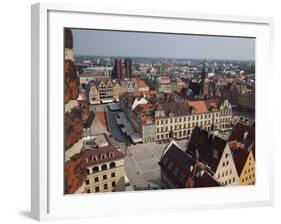 Market Square from St. Elisabeth Church, Old Town, Wroclaw, Silesia, Poland, Europe-Frank Fell-Framed Photographic Print