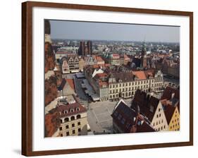 Market Square from St. Elisabeth Church, Old Town, Wroclaw, Silesia, Poland, Europe-Frank Fell-Framed Photographic Print