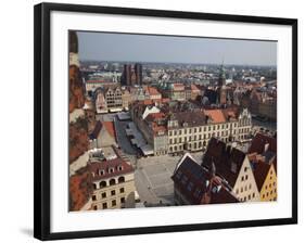 Market Square from St. Elisabeth Church, Old Town, Wroclaw, Silesia, Poland, Europe-Frank Fell-Framed Photographic Print