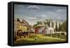 Market Square, Germantown, Pennsylvania-William Britton-Framed Stretched Canvas