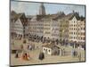 Market Square in Munich-null-Mounted Giclee Print