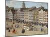 Market Square in Munich-null-Mounted Giclee Print