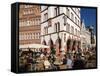 Market Square, Old Town, Trier, Rhineland-Palatinate, Germany, Europe-Hans Peter Merten-Framed Stretched Canvas