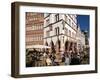 Market Square, Old Town, Trier, Rhineland-Palatinate, Germany, Europe-Hans Peter Merten-Framed Photographic Print