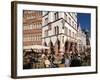 Market Square, Old Town, Trier, Rhineland-Palatinate, Germany, Europe-Hans Peter Merten-Framed Photographic Print