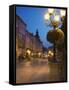 Market Square (Ploscha Rynok) at Dusk, Lviv, UKraine-Ian Trower-Framed Stretched Canvas