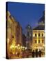 Market Square (Ploscha Rynok) at Dusk, Lviv, UKraine-Ian Trower-Stretched Canvas