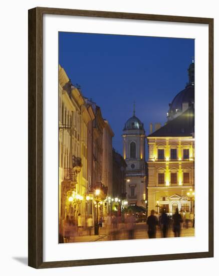 Market Square (Ploscha Rynok) at Dusk, Lviv, UKraine-Ian Trower-Framed Photographic Print