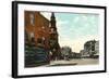 Market Square, Portsmouth, New Hampshire-null-Framed Art Print