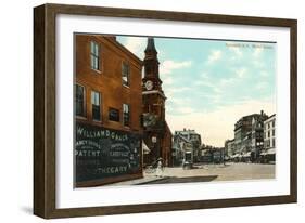 Market Square, Portsmouth, New Hampshire-null-Framed Art Print