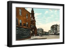 Market Square, Portsmouth, New Hampshire-null-Framed Art Print