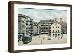Market Square, Providence, Rhode Island-null-Framed Art Print