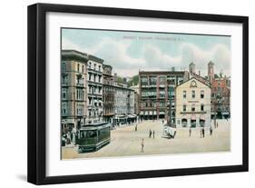 Market Square, Providence, Rhode Island-null-Framed Art Print