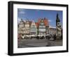 Market Square with Roland Statue, Old Town, UNESCO World Heritage Site, Bremen, Germany, Europe-Hans Peter Merten-Framed Photographic Print