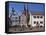 Market Square with the Marien Church on the Town Skyline in Gelnhausen, Hesse, Germany, Europe-Hans Peter Merten-Framed Stretched Canvas