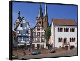 Market Square with the Marien Church on the Town Skyline in Gelnhausen, Hesse, Germany, Europe-Hans Peter Merten-Framed Photographic Print