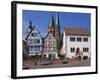 Market Square with the Marien Church on the Town Skyline in Gelnhausen, Hesse, Germany, Europe-Hans Peter Merten-Framed Photographic Print