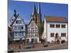 Market Square with the Marien Church on the Town Skyline in Gelnhausen, Hesse, Germany, Europe-Hans Peter Merten-Mounted Photographic Print