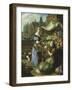 Market Stall in Bruges-Henri Voordecker-Framed Giclee Print