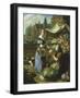 Market Stall in Bruges-Henri Voordecker-Framed Giclee Print