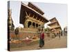 Market Stalls Set out Amongst the Temples, Durbar Square, Patan, Kathmandu Valley, Nepal-Don Smith-Stretched Canvas