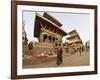 Market Stalls Set out Amongst the Temples, Durbar Square, Patan, Kathmandu Valley, Nepal-Don Smith-Framed Photographic Print