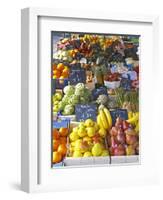 Market Stalls with Produce, Sanary, Var, Cote d'Azur, France-Per Karlsson-Framed Photographic Print