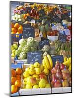 Market Stalls with Produce, Sanary, Var, Cote d'Azur, France-Per Karlsson-Mounted Photographic Print