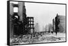 Market Street and Downtown Financial District Reduced to Rubble-C.R. Miller-Framed Stretched Canvas