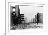 Market Street and Downtown Financial District Reduced to Rubble-C.R. Miller-Framed Photographic Print