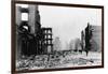 Market Street and Downtown Financial District Reduced to Rubble-C.R. Miller-Framed Photographic Print