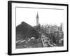 Market Street and the Pa Railroad, Philadelphia, Pennsylvania-null-Framed Photo