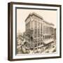 Market Street at 12th, 1912-William Herman Rau-Framed Photographic Print