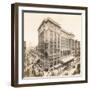 Market Street at 12Th, Philadelphia, 1912 (B/W Photo)-William Herman Rau-Framed Giclee Print