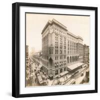 Market Street at 12Th, Philadelphia, 1912 (B/W Photo)-William Herman Rau-Framed Giclee Print