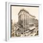 Market Street at 12Th, Philadelphia, 1912 (B/W Photo)-William Herman Rau-Framed Giclee Print