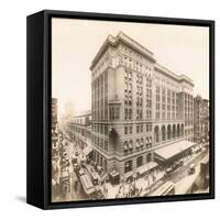 Market Street at 12Th, Philadelphia, 1912 (B/W Photo)-William Herman Rau-Framed Stretched Canvas