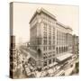 Market Street at 12Th, Philadelphia, 1912 (B/W Photo)-William Herman Rau-Stretched Canvas