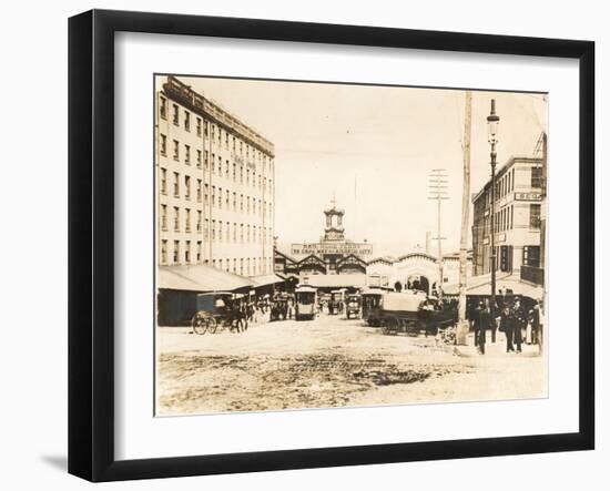 Market Street at Delaware River Front, C.1894-null-Framed Photographic Print