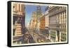 Market Street, Cable Cars, San Francisco, California-null-Framed Stretched Canvas