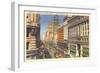 Market Street, Cable Cars, San Francisco, California-null-Framed Art Print